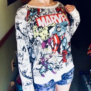 MARVEL Long Sleeve Reversible Comic Shirt